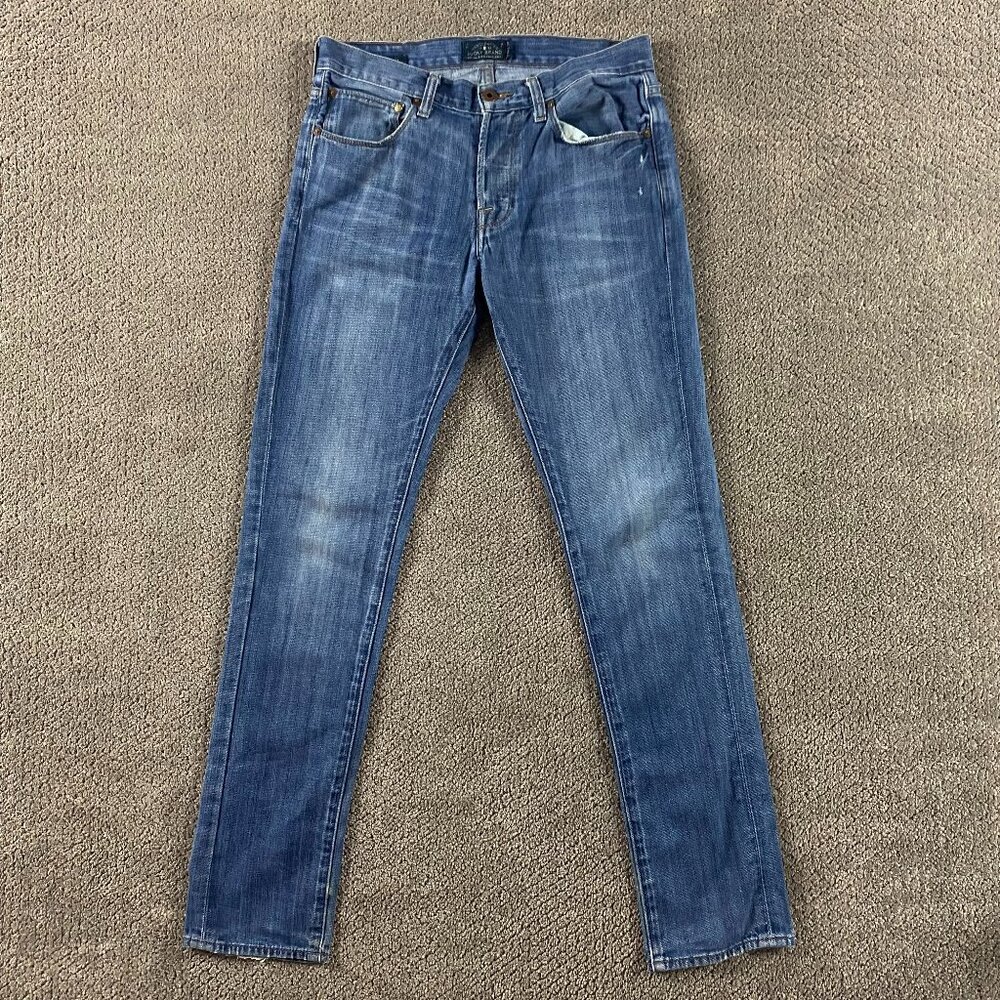Lucky Brand 1 Authentic Skinny Jeans Men's 29 x 30 Measures 30.5 x 31.5 Blue